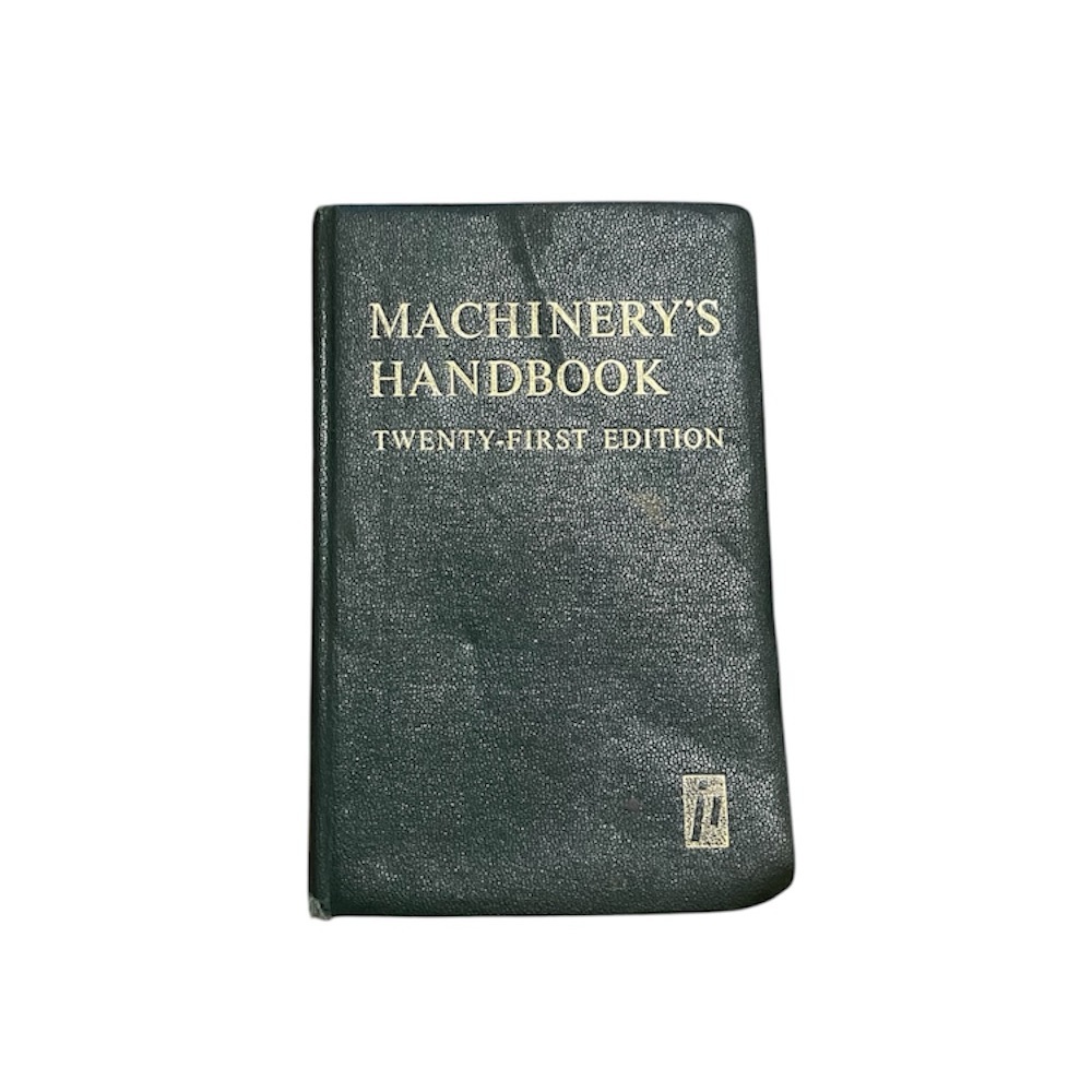 Vintage 1979 Green Hardcover Machinery’s Handbook Twenty First Edition Book